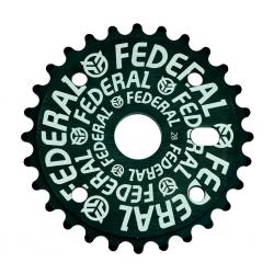 Federal Logo Solid 28T black (without guard Impact) BMX sprocket