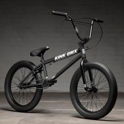 Kink Curb 2022 20 Matte Midnight Black BMX bike