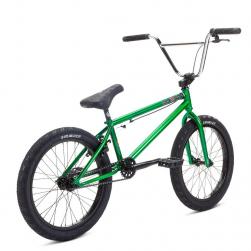 Stolen 2021 HEIST 21 Dark Green with Chrome BMX bike